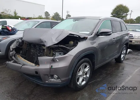 2015 Toyota Highlander Limited Platinum V6 z USA, uszkodzony, nr VIN 5TDDKRFH5FS179705